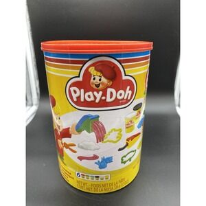 Play-Doh Classic Canister Retro Set – 6 Pack Modeling Compound